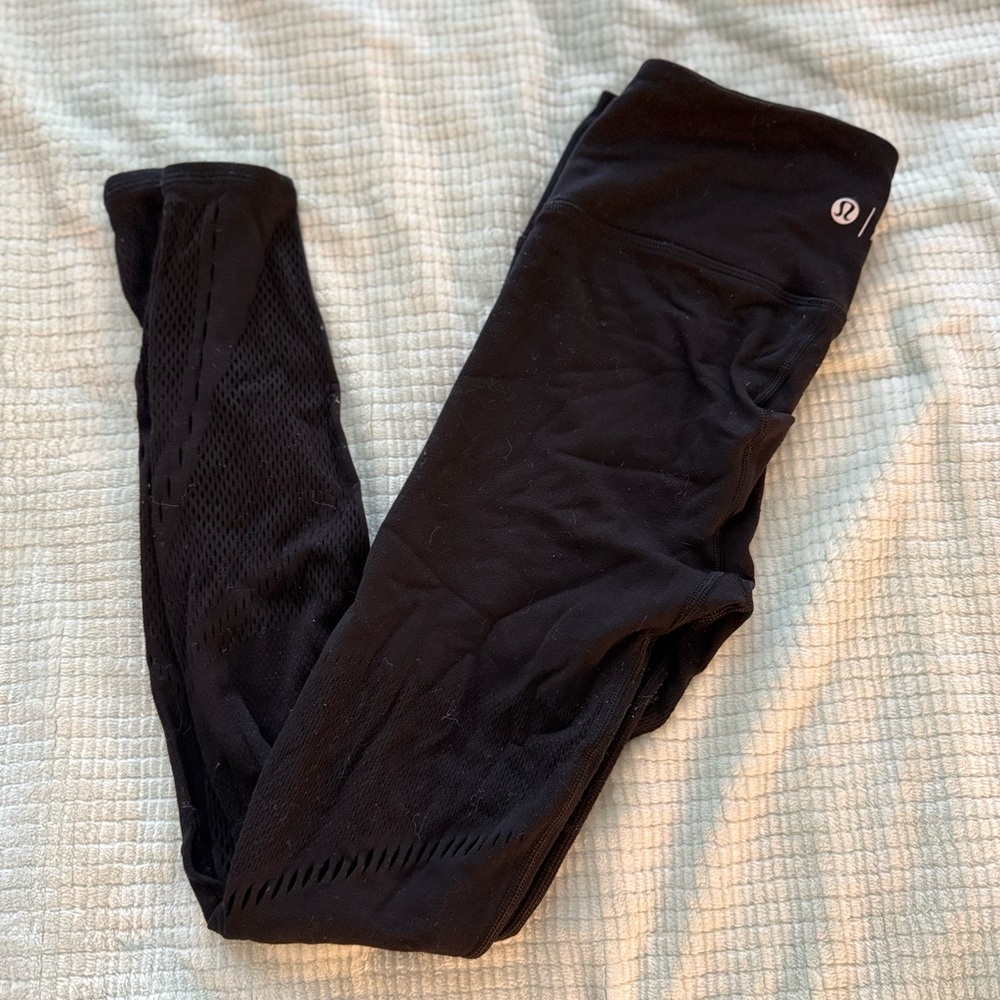 Lululemon Black Mesh Leggings